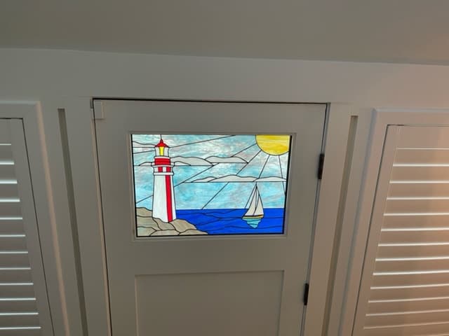 Lighthouse stained glass